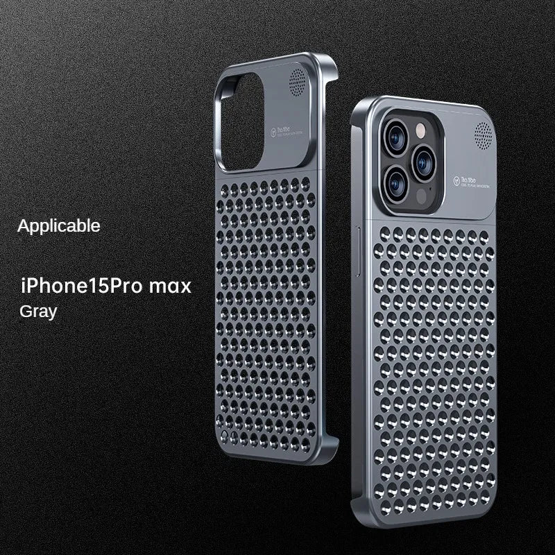 Aromatherapy phone case iphone13iPhone14 iphone15 Aluminum alloy anti-fall heat dissipation bezel slim