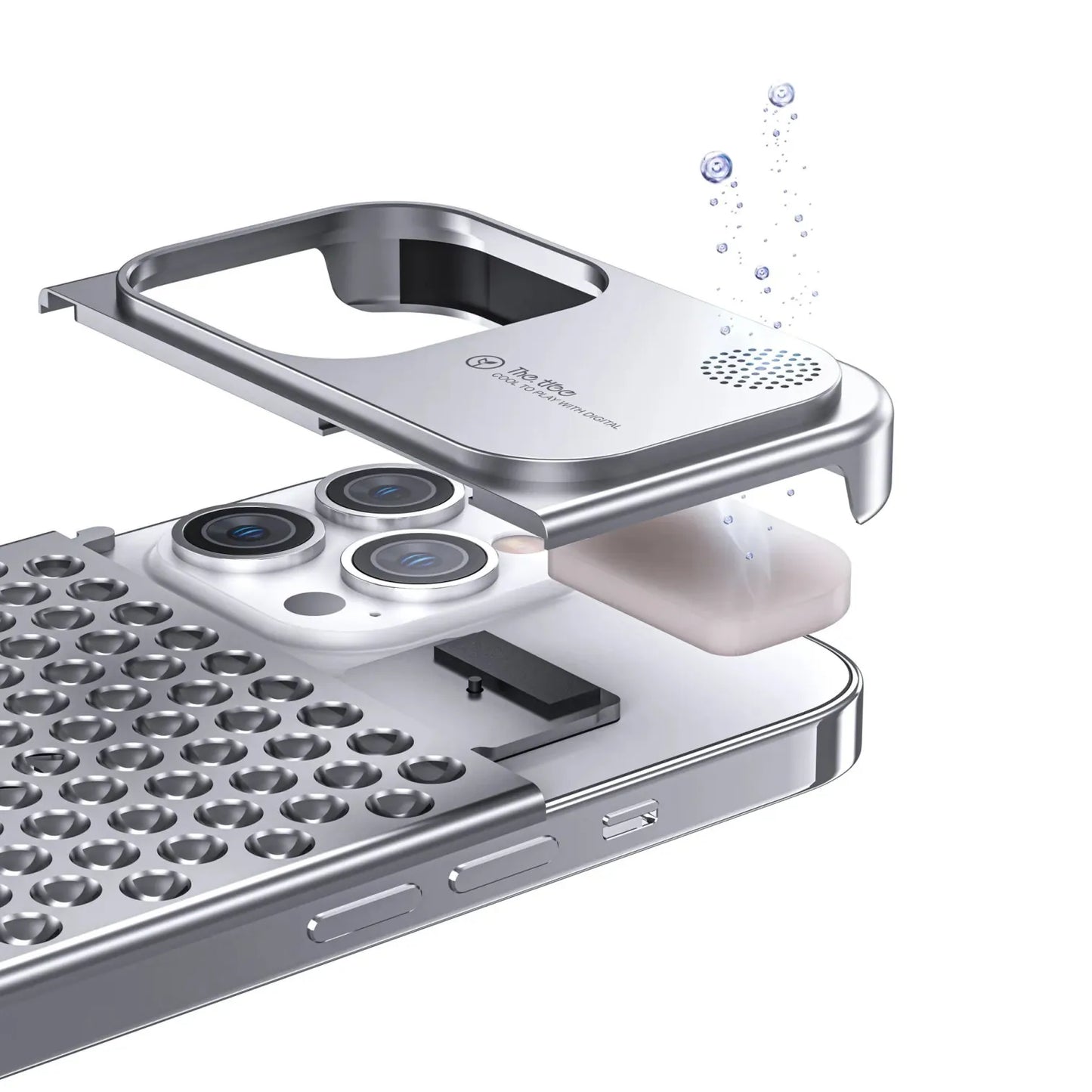 Aromatherapy phone case iphone13iPhone14 iphone15 Aluminum alloy anti-fall heat dissipation bezel slim