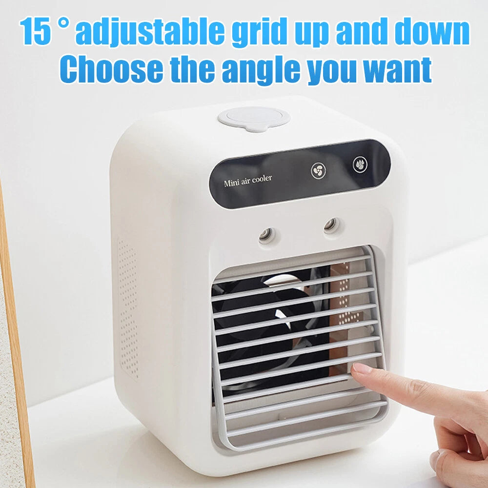USB rechargeable mini air conditioner fan