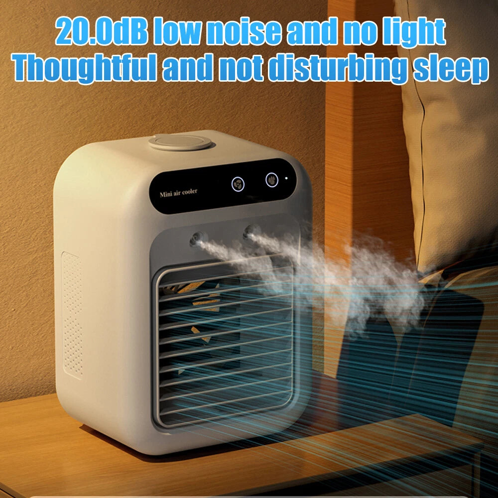 USB rechargeable mini air conditioner fan