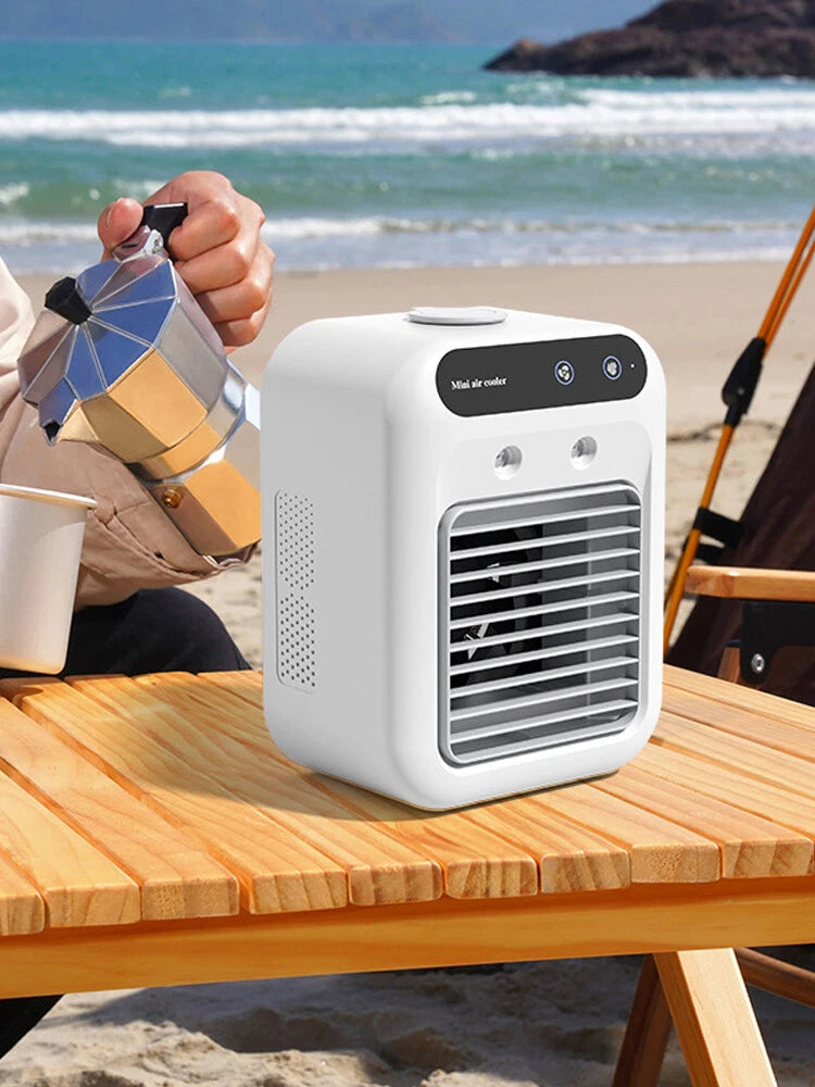 USB rechargeable mini air conditioner fan