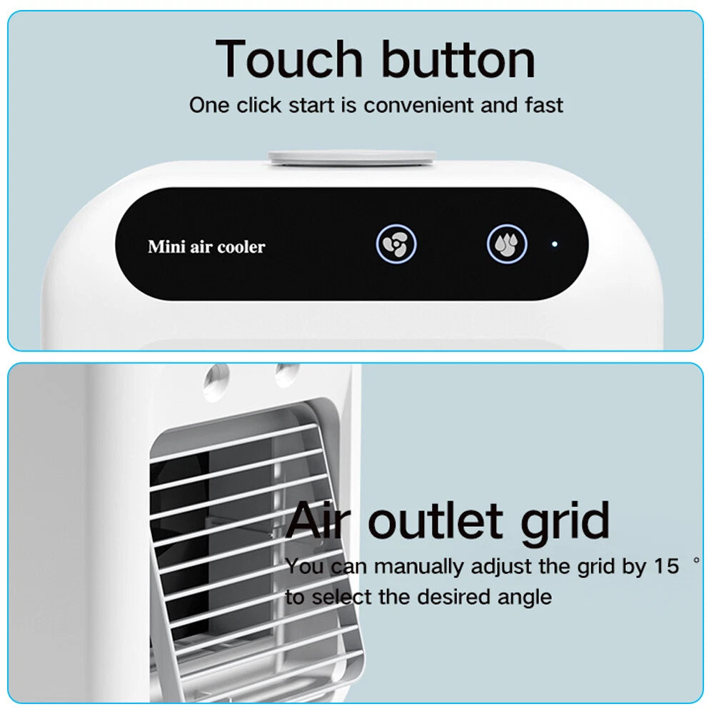 USB rechargeable mini air conditioner fan