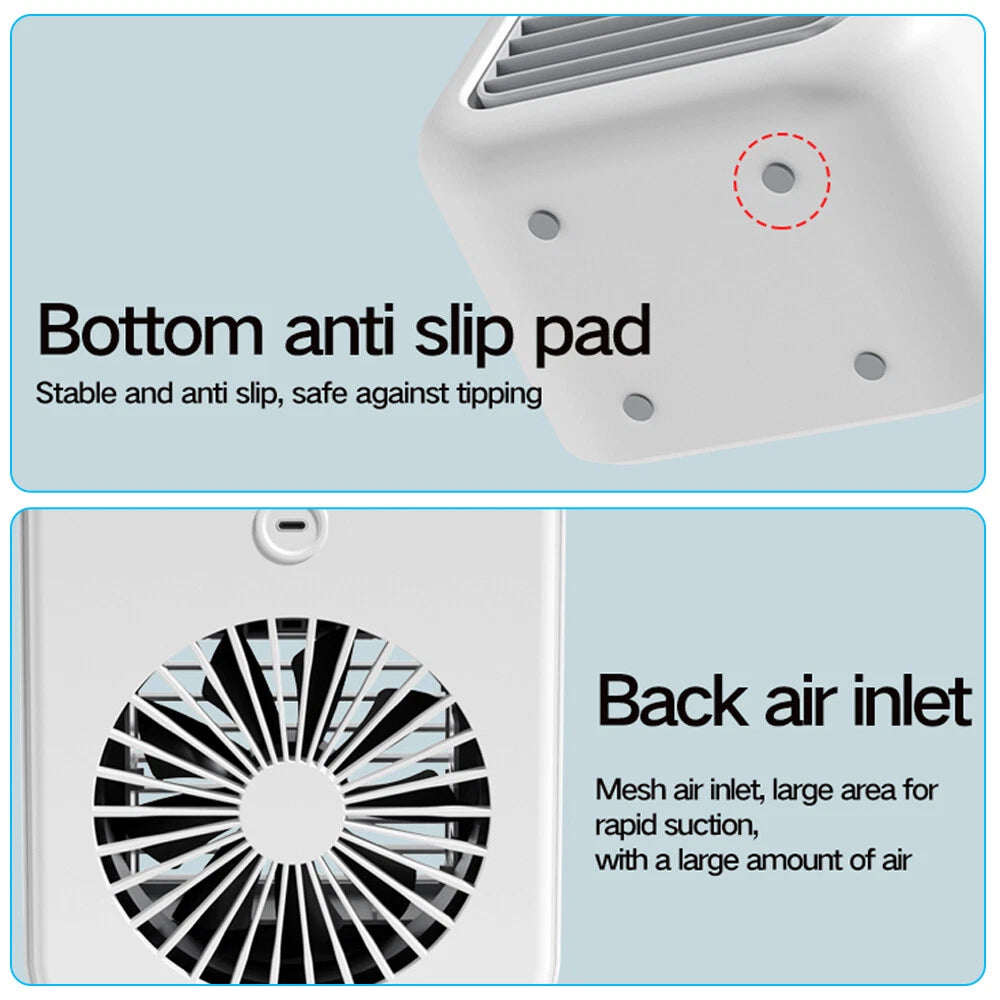 USB rechargeable mini air conditioner fan