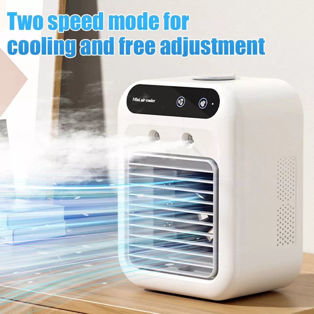 USB rechargeable mini air conditioner fan