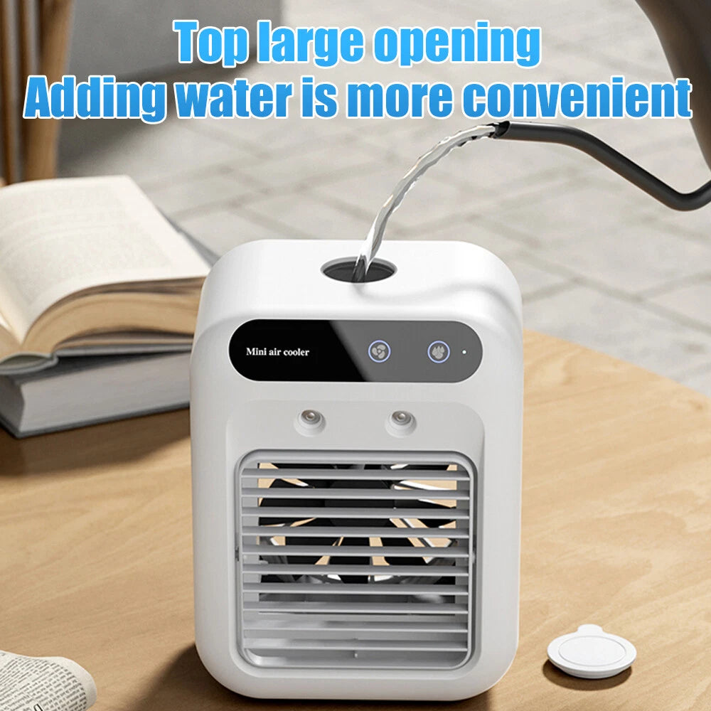 USB rechargeable mini air conditioner fan